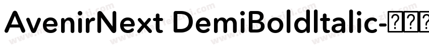 AvenirNext DemiBoldltalic字体转换
